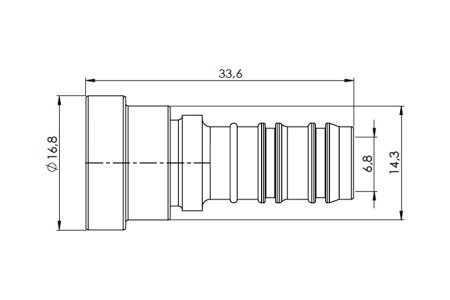 LPG-FIT kit droit XD-6 = durite de remplissage (FNF-I)