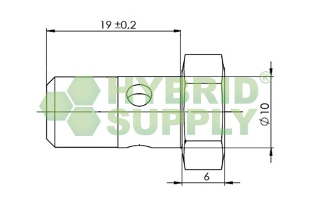 LPG-FIT kit di raccordi angolato M10 - 90° XD-3 = 6mm (FBB-A)