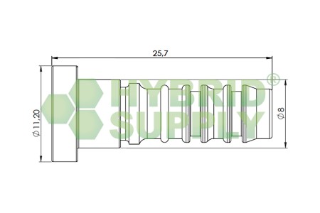 LPG-FIT thermoplastic hose kit XD-4 (=8mm) M12x1 6m