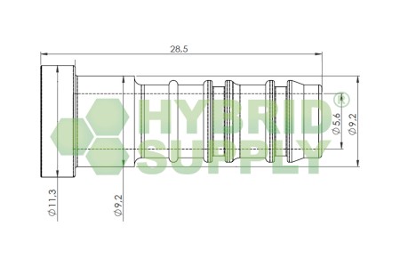 LPG-FIT tuyau thermoplastique kit XD-5 (=10mm) M12x1 (7m)