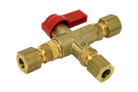 Changeover valve LPG (propane/ butane) 10 mm