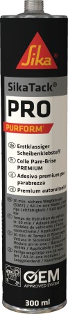 SikaTack® PRO Purform® Scheibenklebstoff schwarz 300/400/600 ml