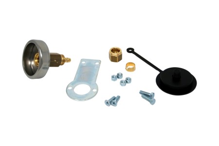 Tomasetto col de remplissage DISH + support en métal et bouchon pour tuyau thermoplastique 8mm