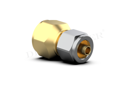 Connector 3/4 UNF -> 8mm thermoplastic pipe