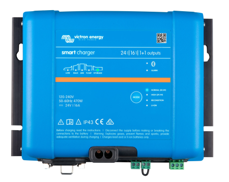 Victron Energy Phoenix Smart IP43 Ladegerät 24/16(1+1) 120–240 V