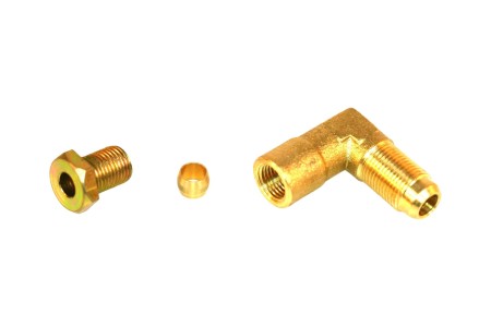 Kit di raccordo a gomito per multivalvola M12x1 (esterno) / M10x1 Ø 6 mm (interno)